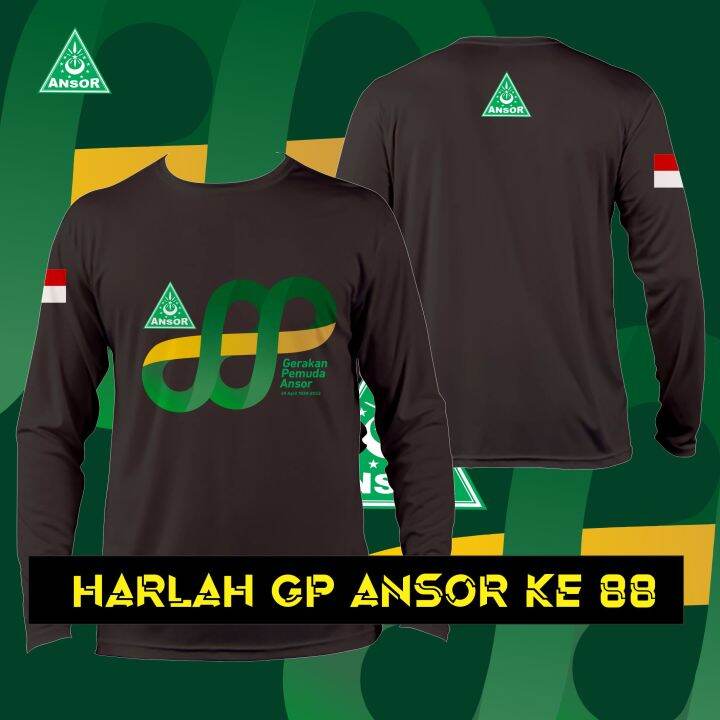 Kaos Harlah Gp Ansor Ke 88 Panjang Lazada Indonesia