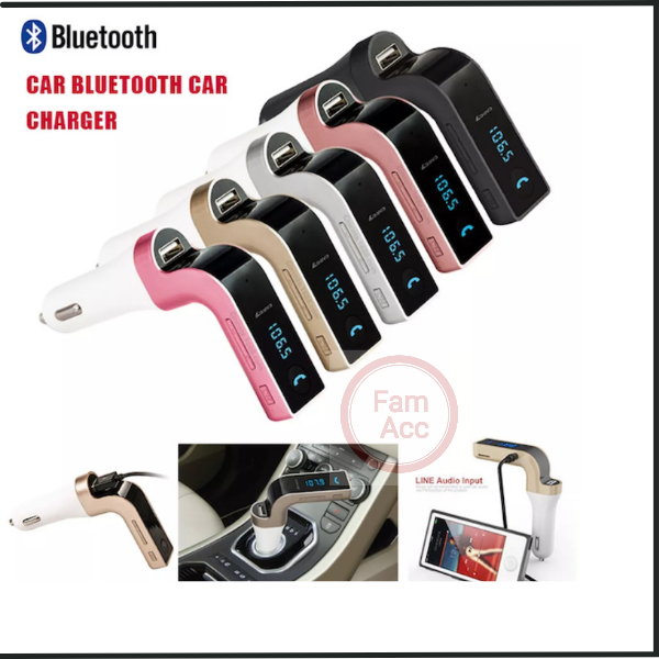 [ORIGINAL] BLUETOOTH CAR CHARGER CARG7 FM MP3 TRANSMITTER MUSIC