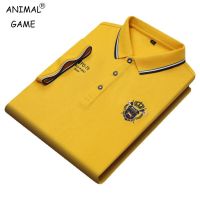 Korean Fashion Mens Polo Shirt Summer Luxury Embroidered Cotton Lapel Collar Anti-wrinkle Short Sleeves Tops Towels