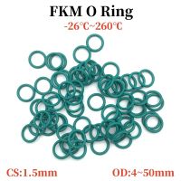 【hot】♈  20pcs Superior Fluorine Rubber O 1.5mm 4mm   50mm Gasket Insulation Temperature Resistance