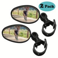 ❀☾ 2 Pieces Bike Mirror 360 Degree Adjustable Rotatable Handlebar Mirror Wide Angle Bicycle Mirror Cycling Rear View Mirror