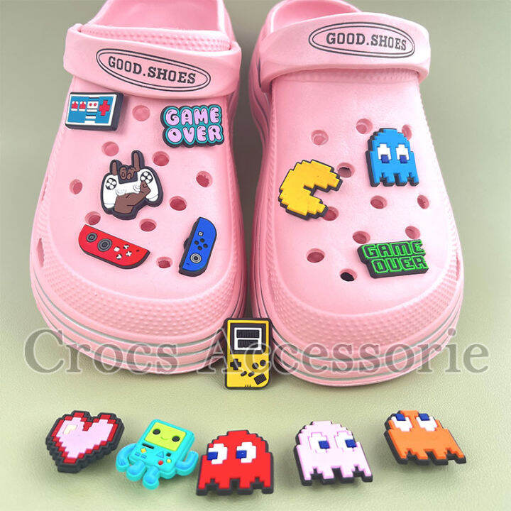 Game Over set Series shoe accessories crocs jibbitz man eating beans