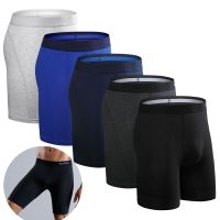 5pcs Long Man Underwear Men Boxer Mens Underwear Boxers Male Long Boxer Shorts Cotton Boxershorts Sexy Underpants Plus Size