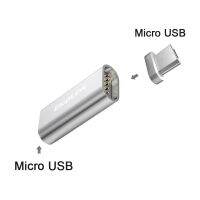 【】 Invitar Solution ขั้วต่อ Micro USB Type C อะแดปเตอร์แม่เหล็ก USB เป็น Type-C อะแดปเตอร์แม่เหล็กสายเครื่องชาร์จ USB สำหรับโทรศัพท์มือถือ