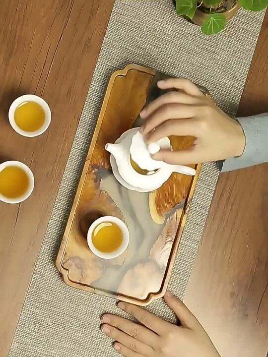 Spot parcel post Arborvitae Resin Japanese Style Black Walnut Handmade