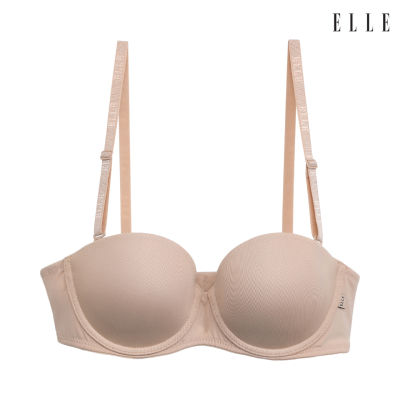 ELLE lingerie Molded bra ยกทรงมีโครง เสริมฟองน้ำ รูปแบบครึ่งเต้าสายบ่าถอดได้ - LB9515