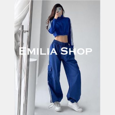 ใหม่TN220228 2023 สบายสไตล์y2k กางเกงเอวสูง กางเกงขายาว SHOP EMILIA