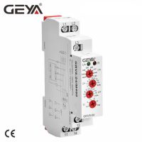 GEYA GRV8-04รีเลย์การตรวจสอบแรงดันไฟฟ้า3เฟสพร้อมการป้องกันเฟสแรงดันไฟฟ้าเกินและรีเลย์แรงดันไฟฟ้าเกินราง Din