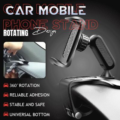 Multifunctional Car Dashboard Phone Holder 360 Degree Rotatable Car Mount Stand Universal Cell Phone GPS Support Clip Bracket