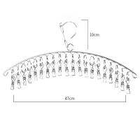 ที่แขวนเสื้อผ้าทำจากสแตนเลส HUALI02ชั้นวาง6-20Pegs ซักรีดกันลมชุดชั้นในลูกไม้สตรีที่แขวนถุงเท้า
