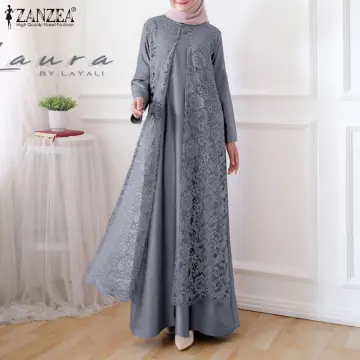 Long dress shop lace muslimah