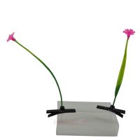 2 pieces hair clip Long grass pink purple flower hairpin plant display cute artifact seedling hairpin long grass weird cartoon