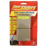 แผ่นสไลเดอร์เหลี่ยม SUPER SLIDERS 4701295 2.5 นิ้ว 4 ชิ้นFURNITURE SLIDER SUPER SLIDERS 4701295 RECTANGULAR 2.5" 4PCS **พลาดไม่ได้แล้วจ้ะแม่**