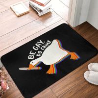 LGBT Bath Non-Slip Carpet Be Gay Do Crime Untitled Goose Flannel Mat Welcome Doormat Home Decoration Rug