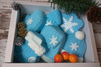 【YF】 Knitted Hat scarf socks Silicone Mould Soap Mold Aroma Stone Moulds Christmas PRZY Eco-friendly 54125
