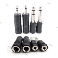 Nickel plated 6.35mm 6.5mm 1/4" Mono stereo Male female To 3.5mm 1/8" male Female Audio Speaker Connector 2/3 Pole Terminal Plug W6TH