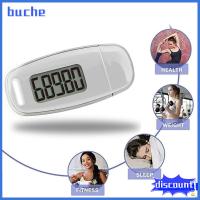 BUCHE USB ชาร์จได้ เครื่องนับก้าว3D เอบีเอสเอบีเอส พร้อมคลิปที่ถอดออกได้ ตัวติดตามขั้นตอน แบบพกพาได้ พร้อมไฟแบ็คไลท์ เครื่องติดตามการออกกำลังกายที่แม่นยำ สำหรับขั้นตอนการออกกำลังกายตั้งแคมป์เดินป่ากีฬา