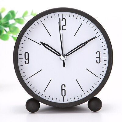 【Worth-Buy】 นาฬิกาปลุกเสียงดังขี้เกียจเรโทรตั้งโต๊ะสีเขียวสีดำสำหรับตกแต่งนาฬิกาดิจิตอลโต๊ะ