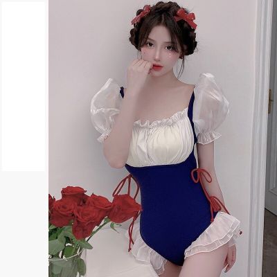 ：《》{“】= 2023 Japanese Cute Maid Swimsuit New Fashion Conservative One-Pieces Hot Spring Women Swimwear Holiday Beachwear