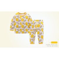 2PCS Baby Sleepwear Romper Boys Girls Cartoon Long Sleeve Pyjamas Clothing Suit