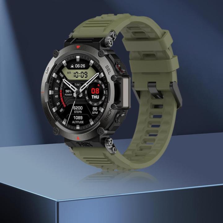 สายนาฬิกาสำหรับเปลี่ยนซิลิโคนกันน้ำอุปกรณ์นาฬิกาข้อมืออัจฉริยะกันเหงื่อสวมใส่สบายเหมาะสำหรับอัลตร้า-amazfit-t-rex