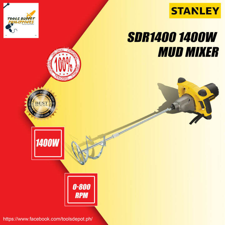 STANLEY SDR1400 1400 MUD MIXER for paint/cement Lazada PH