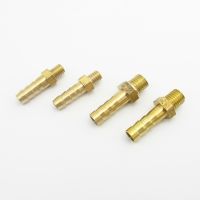 5PCS 3mm 4mm 5mm 6mm 8mm 10mm OD Hose Barb M3 M4 M5 M6 M8 M10 Metric Male Thread Brass Pipe Fitting Coupler Connector Adapter