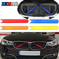 2X Front Grille Trim Strips Cover Frame Stickers For BMW E60 E61 F20 F10 F30 X3 F25 G01 G30 G20 F11 1 2 3 5 Series M Accessories