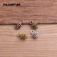 20pcs 5x7x13mm New Three Color Pine Nut Charms Christmas Pendants For DIY Jewelry Handmade Making Accessorie P6794