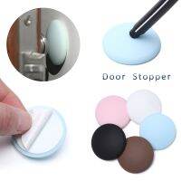 Creative Wall Protector Door Handle Bumper Guard Stopper Anti-slip Sticker Self Adhesive Rubber Round Door Crash Pad Door Stops Decorative Door Stops