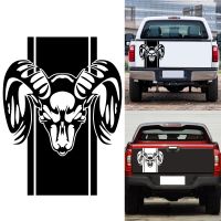 1PCS Cool Design Stripe Creative Graphic รถบรรทุกสติกเกอร์สำหรับ Dodge ด้านหลังเครื่องกลึง Ram 1500 2500 3500 Rebel Mopar ไวนิล Decals888