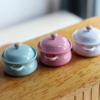 hot！【DT】☜№  1PCS 1/12 Scale Metal Miniature Dollhouse Pot OB11 Food Accessories