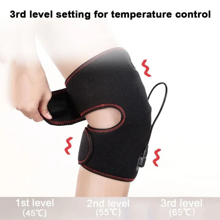 Heat Therapy Knee Brace Wrap Heating Pad Hot Compress for Knee Sprains