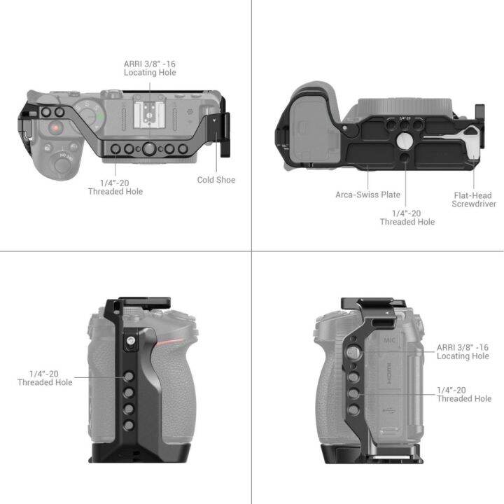 smallrig-z-30-cage-สำหรับ-nikon-z-30-กรงอลูมิเนียมพร้อมฐานยึดรองเท้าเย็นสำหรับไมโครโฟนและไฟ-led-สำหรับ-vlogging-3858