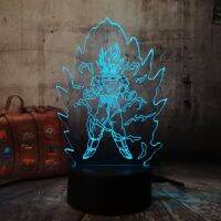 【SALE】 rettceltuter1983 Amroe ไฟ LED ของขวัญเจ็ดดราก้อนบอล Sson Goku อะคริลิค3D RGB ไฟ LED ไฟกลางคืน USB โคมไฟตั้งโต๊ะควบคุมด้วยการสัมผัสโคมไฟ3D ในบ้าน