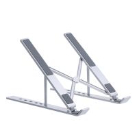 Portable Foldable Bendable Non-slip Ultra-thin Notebook Holders Adjustable 6-Level Laptop Stand Height Computer Holder Bracket Laptop Stands