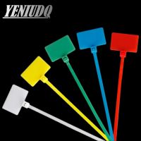 100Pcs Nylon Tie Tags Self-Locking Network Cable Zip Trim Wrap Loop Wire Straps Label 3x100mm 4x150mm 4x200mm