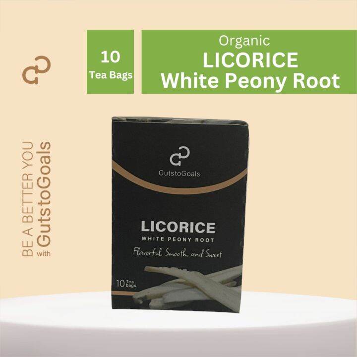 Licorice and White Peony Root Tea 10 teabags best for PCOS and