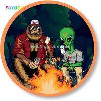 FUYOOHI Boutique Stickers USA Sasquatch Bigfoot Alien UFO Bumper Sticker Decal For Cars  Cups  Laptops  Coolers Bumper Stickers Decals  Magnets