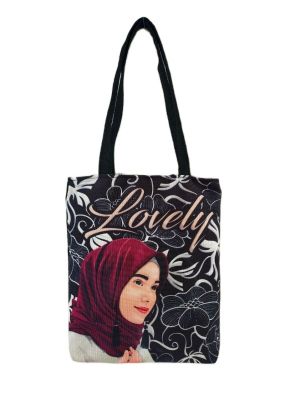 กระเป๋าแสงอาทิตย์ Tote Hijab ราคาถูกกระเป๋าผ้าใบกระเป๋าโท้ทสำหรับสุภาพสตรีสามารถจ่าย Ditempat (COD)