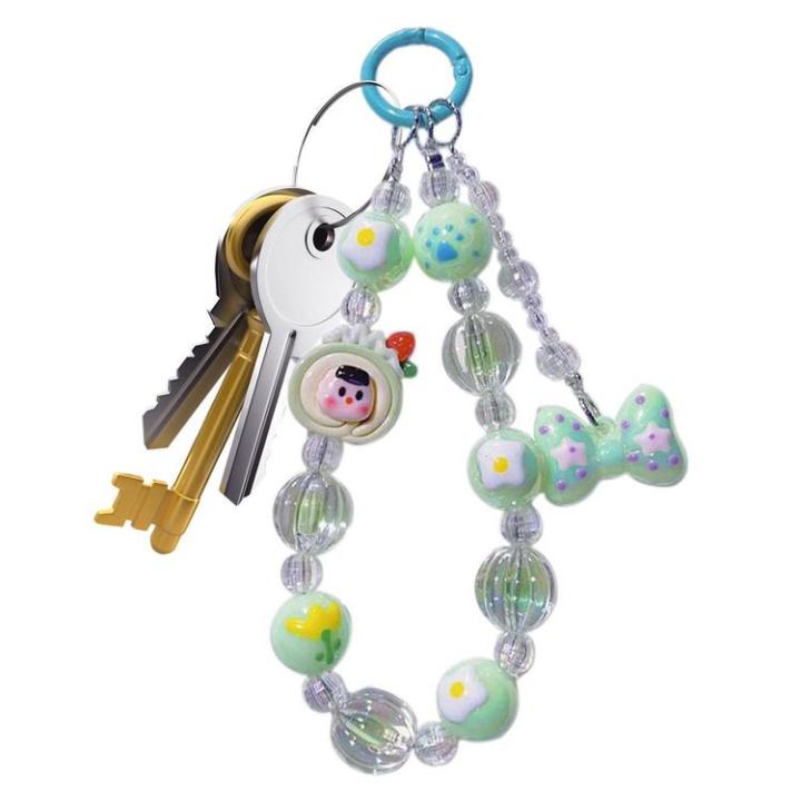 bead-bracelet-glow-in-the-dark-beaded-keychain-cute-multifunctional-phone-lanyard-resin-decorative-beaded-chain-for-wallet-backpack-bag-phone-key-pretty-well