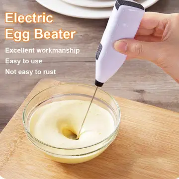 Mini Handheld Coffee Milk Frother, Wireless Electric Whisk For