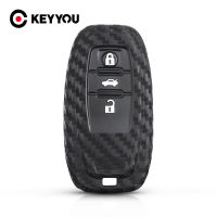 KEYYOU 10Pcs คาร์บอนไฟเบอร์รถ Key Case Fob Cover ป้องกันสำหรับ Audi A3 A4 A7 A8 A4L B6 A6 A6L S5 S7 B8 Quattro Q3 Q5 Q7