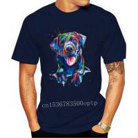Summer Casual Fashion Men T-shirt Black Lab Dog Art T-Shirt Cute Labrador retriever Lovers Design Boy Tees White Short sleeve