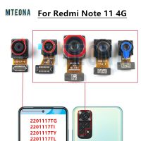 ต้นฉบับสําหรับ Xiaomi Redmi Note 11 Global Version กล้องด้านหลังด้านหลังหลัก + ด้านหน้า Selfie Cam Module Flex Cable Parts