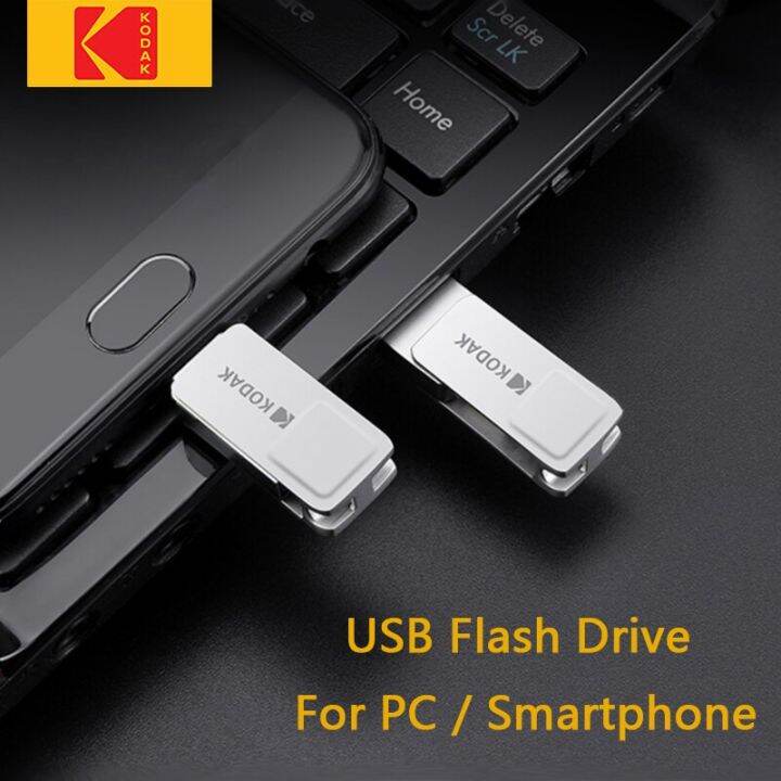 kodak-k223c-mini-usb-flash-drive-โลหะ-pendrives-usb3-1-type-c-128gb-64gb-32gb-dual-otg-usb-stick-สำหรับ-pc-macbook-สมาร์ทโฟน