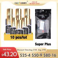 【lz】○✾♟  10 garrafas originais ib super plus cola i-beleza 5ml 1-2s de secagem rápida cílios extensões adesivo tampas de ouro lash cola atacado