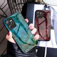 Case สำหรับ Realme C35 Narzo 50A นายกรัฐมนตรี RealmeC35โทรศัพท์ปลอกปกหลัง Soft TPU ขอบทาสีฮาร์ดกระจกป้องกันรอยขีดข่วนสบายบาง