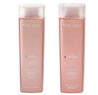 Tec Italy Lumina Shampoo + Conditioner 300ml แชมพูเนื้อสีม่วง เหมาะสำหรับผมสีบลอนด์หม่นหรือเทา new package