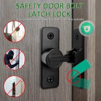 Barn Door Lock Guard Latch Bolt 90 Degree ‎Zinc Alloy Gate Latch Sliding Barn Door Lock Right Angle Barn Lock Door Hardware Locks Metal film resistanc